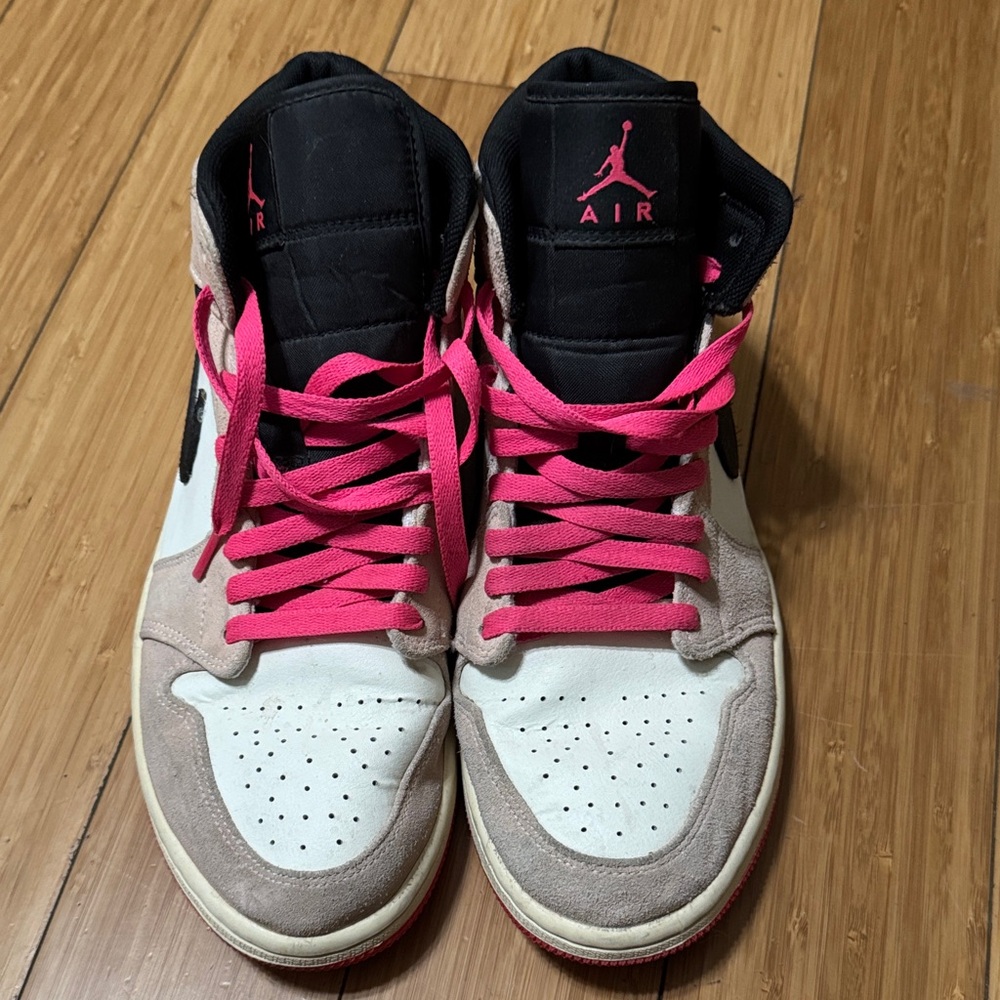 Nike Sneakers with Black and Pink Accents